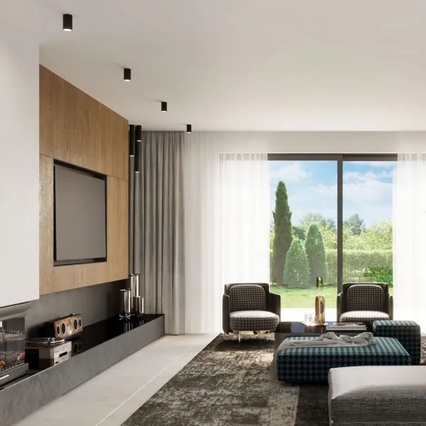 Sollux SL.1002 - Faretto LAGOS 1xGU10/10W/230V 40 cm nero