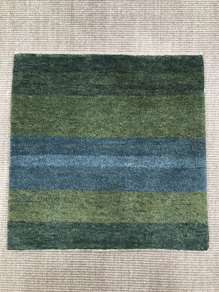 Gabbeh Tappeto persiano 60x60 Verde (Iran) Annodato A Mano