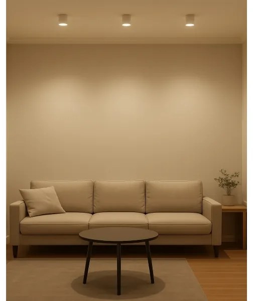 Faretto LED 5W/230V 3000/4000/6400K diam. 7,5 cm, bianco