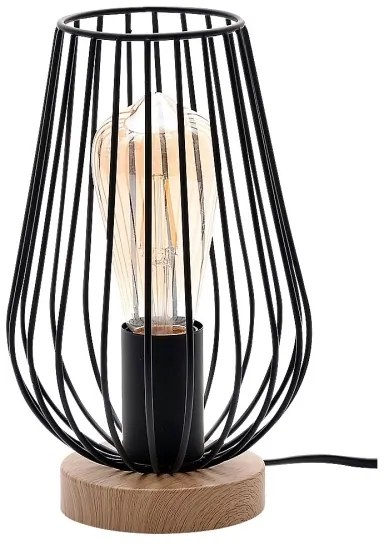 Rabalux 6915 - Lampada da tavolo GREMIO 1xE27/40W/230V nero