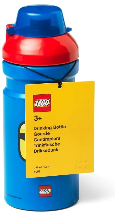 Borraccia blu con coperchio rosso , 390 ml Iconic - LEGO®