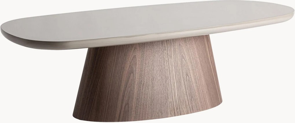 Tavolino rotondo da salotto in legno Bionaz