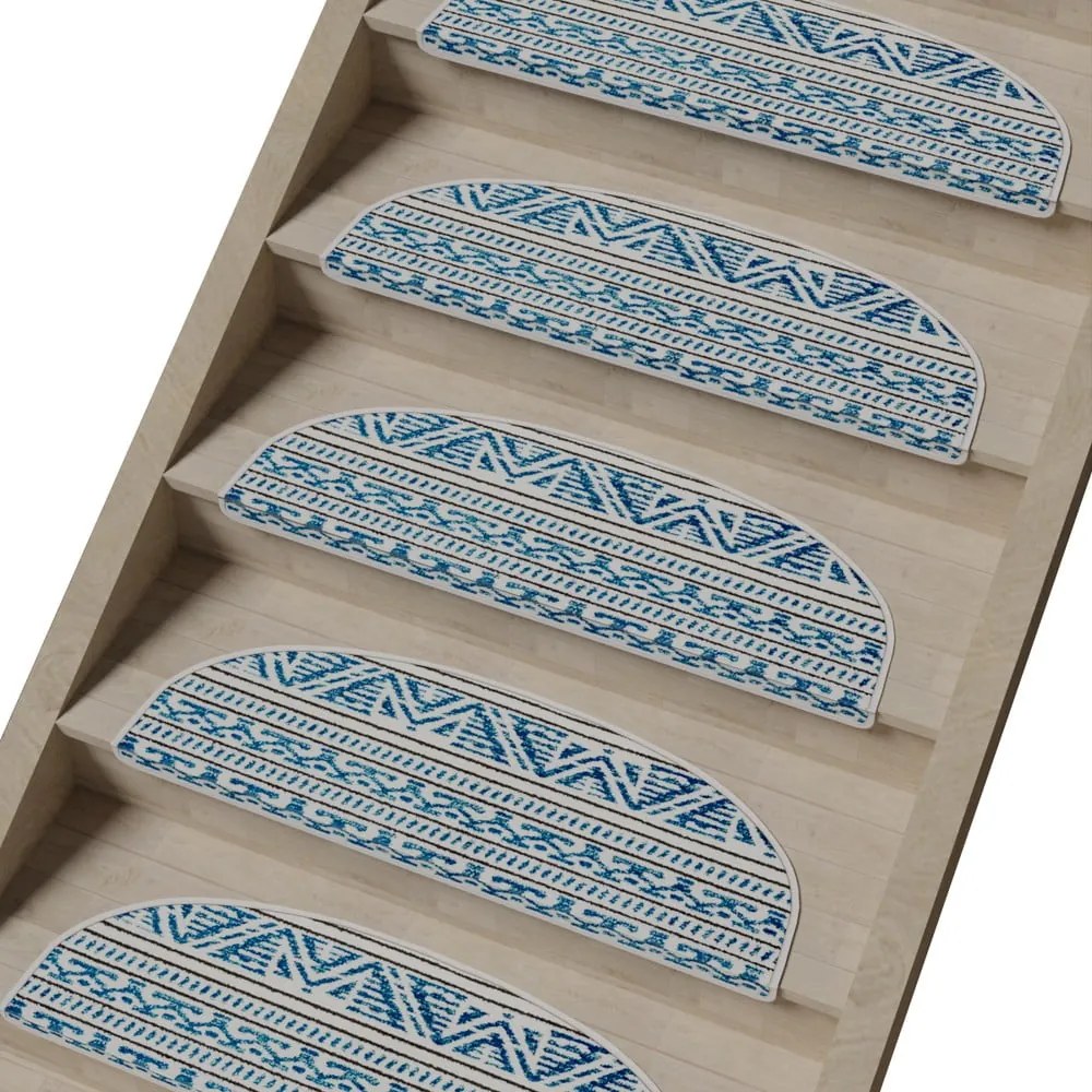 Gradini blu in set da 16 pezzi 20x65 cm Cottage Warmth - Vitaus