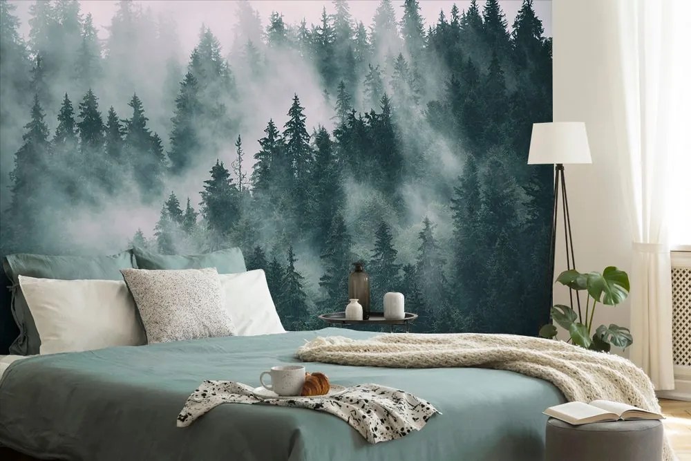 Carta da parati – Foresta nella nebbia