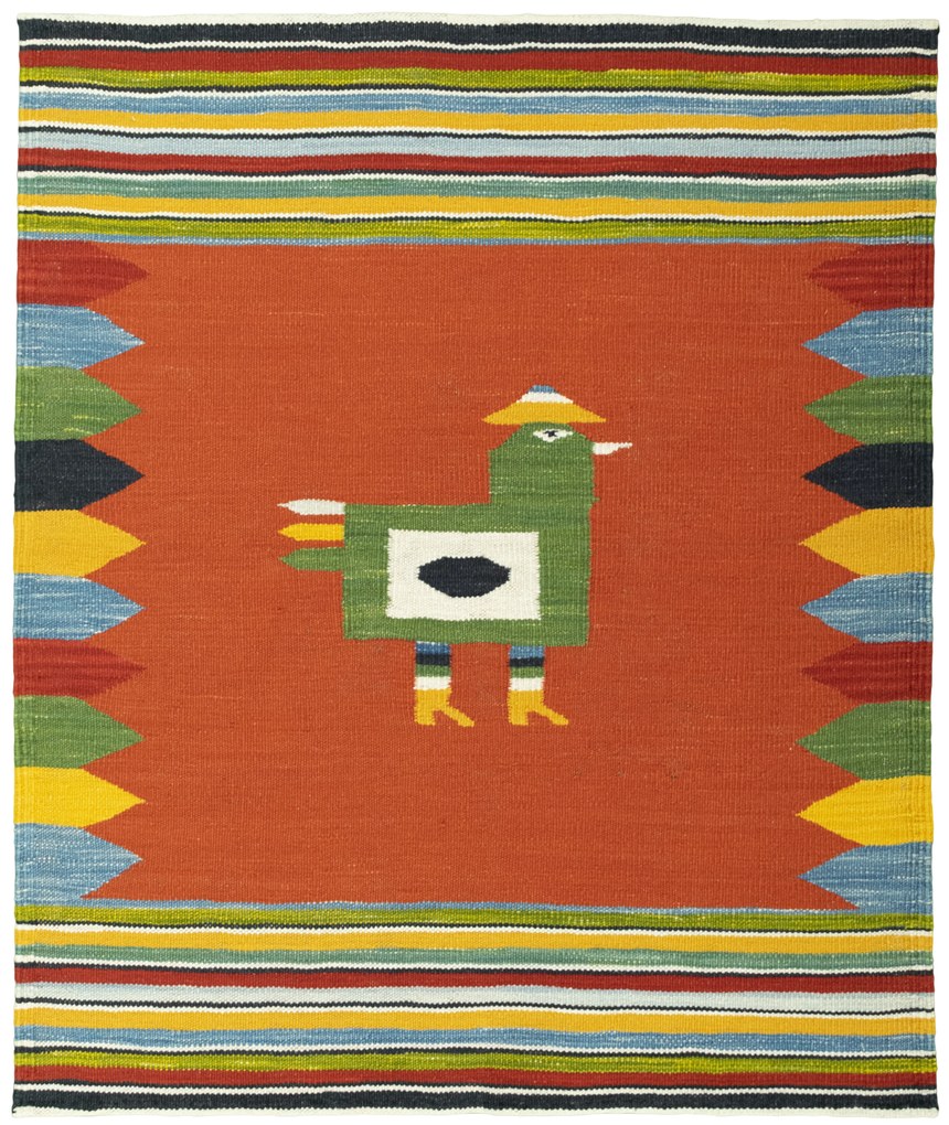 Kilim Tappeto orientale 110 x 90 (Tacchino) Tessuto A Mano