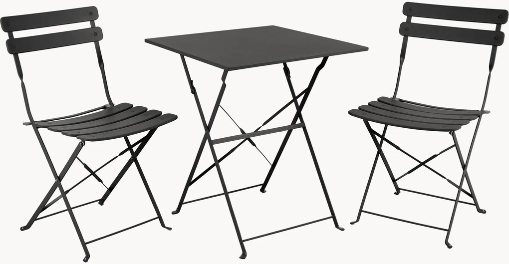 Set da giardino pieghevole in metallo Ponte 3 pz