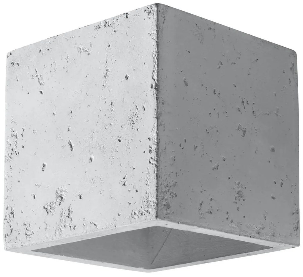 Applique in Cemento da Parete QUAD G9 Grigia da interno