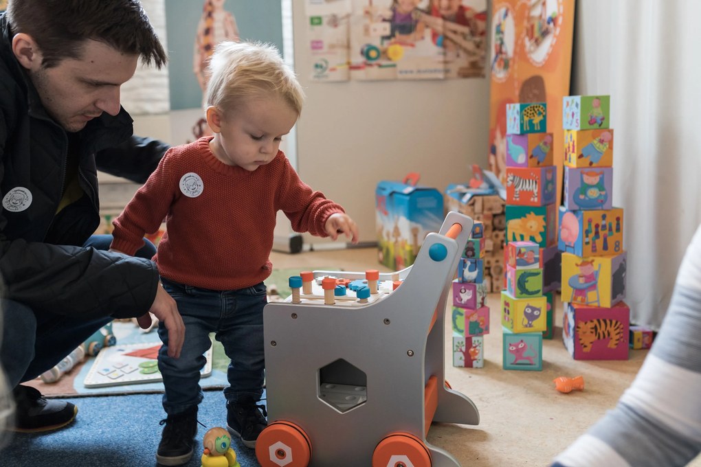Brico'Kids Carrello Porta Attrezzi Magnetico - legno