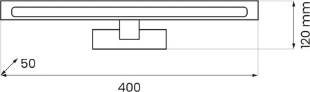 Illuminazione a LED per specchio da bagno KLIMT LED/8W/230V 3000/4000/6000K 40 cm IP44 nero