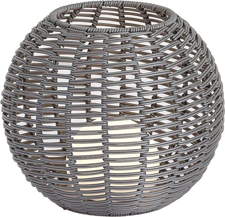 Lampada da tavolo da esterno grigio scuro 30 cm con LED ricaricabile con USB-C IP44 - Oli