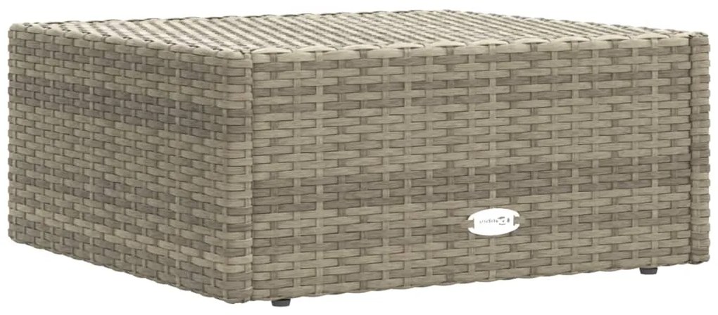 Set Divani da Giardino 10 pz con Cuscini in Polyrattan Grigio