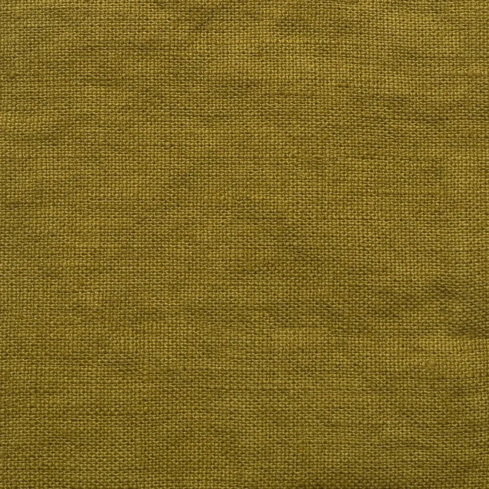 Tenda giallo ocra verde in lino 140x330 cm Moss Green – Linen Tales