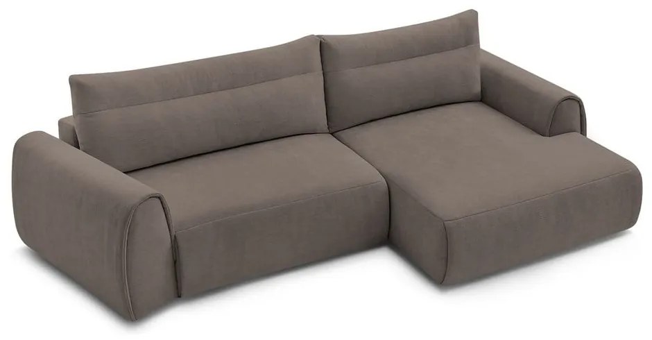 Divano angolare marrone Aden – Bobochic Paris