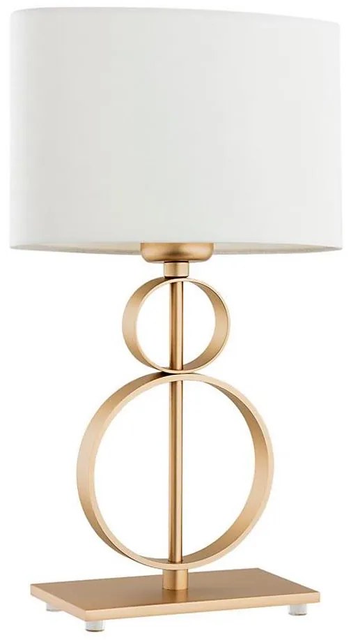 Argon 8310 - Lampada da tavolo PERSEO 1xE27/15W/230V 42 cm crema/oro