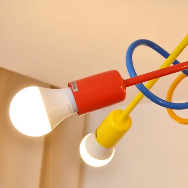 Lampadario LED da soffitto per bambini OXFORD 5xE27/15W/230V