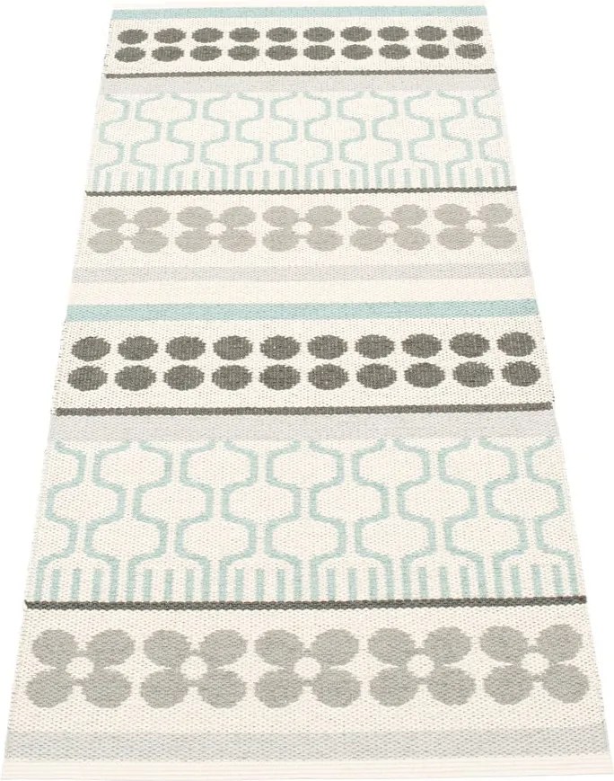 Passatoia da interno/esterno grigia/turchese 70x180 cm Asta Pale Turquoise – Pappelina