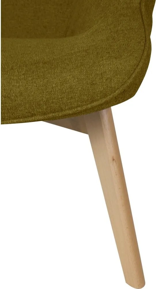 Poltrona con poggiapiedi verde Niko – Ropez