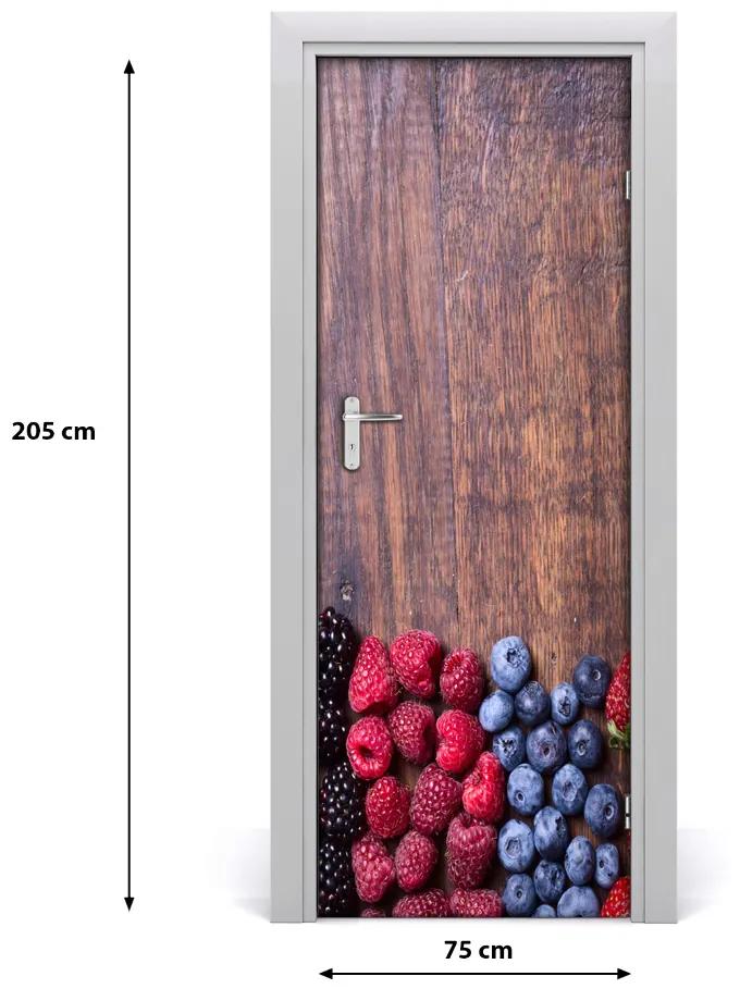 Adesivo per porta Frutti forestali 75x205 cm