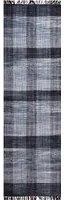 Tappeto moderno sacramento, stile kilim, 100% cotone, grigio, 240x60cm