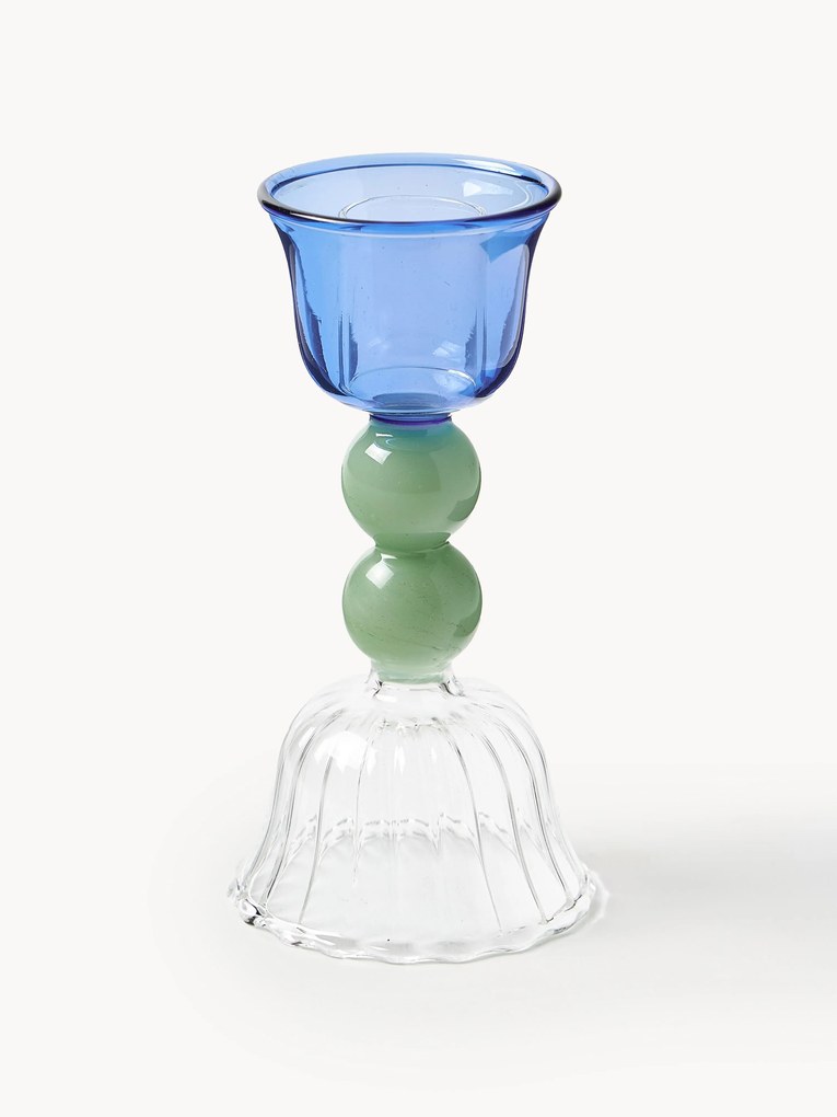 Portacandela in vetro borosilicato Perle