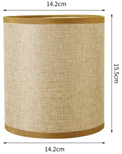 Brilagi - Paralume universale NUBILA E27 15,5x14 cm marrone chiaro