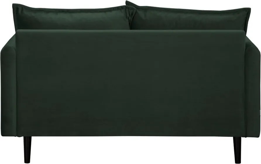 Divano verde scuro con rivestimento in velluto 138 cm Juli – Ropez