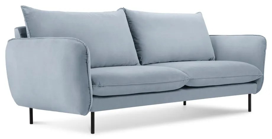 Divano in velluto azzurro 160 cm Vienna - Cosmopolitan Design
