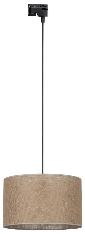 Lampadario su filo per sistema a binario TRACER 1xE27/15W/230V diametro 38 cm nero/marrone