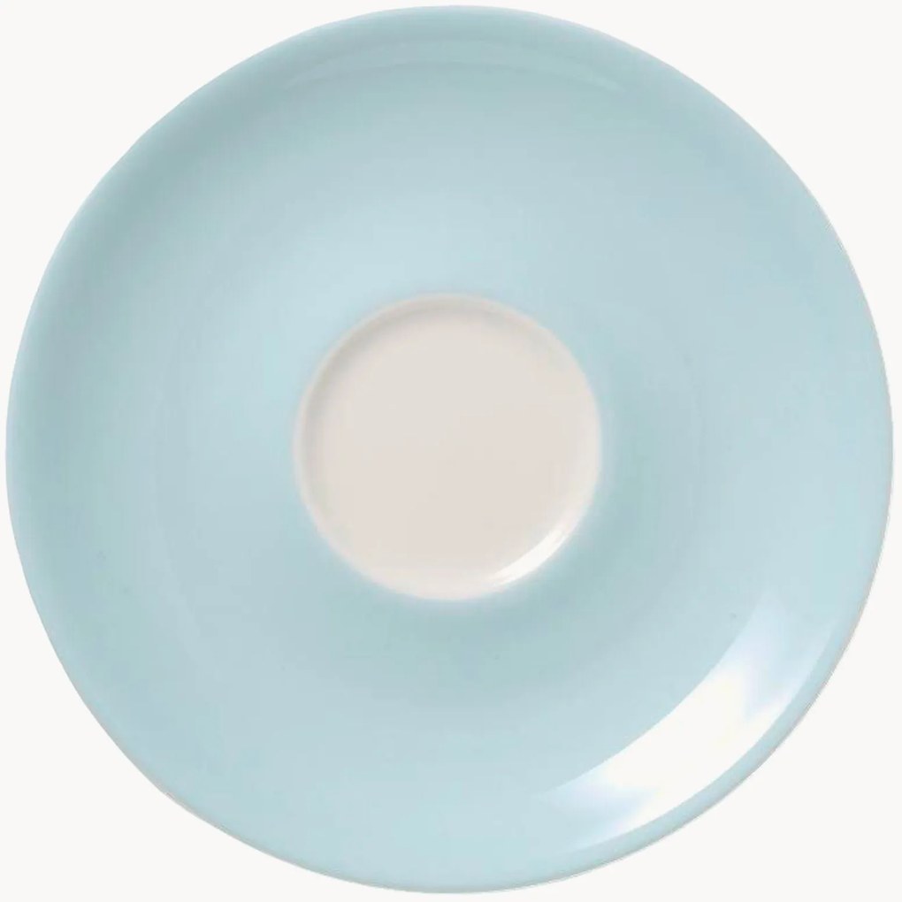 Set di 6 piattini in Fine Bone China Pastel