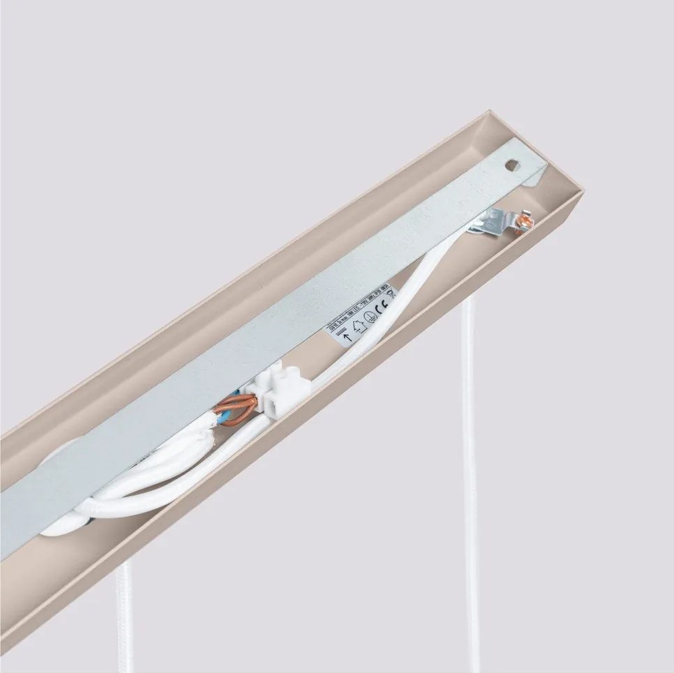 Lampadario grigio tortora in metallo Gleam – Sollux