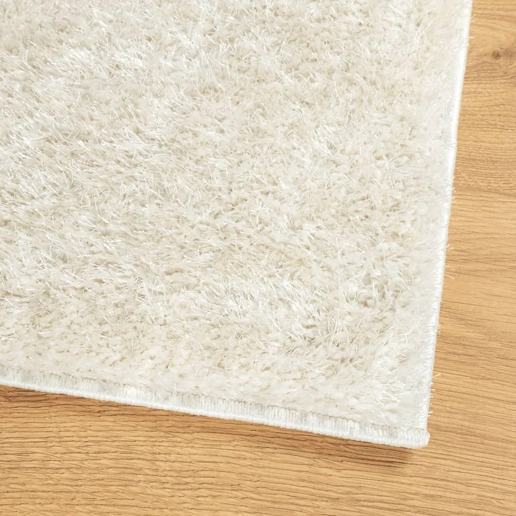 Tappeto a Pelo Lucido Lungo ISTAN Effetto Crema 240x340 cm