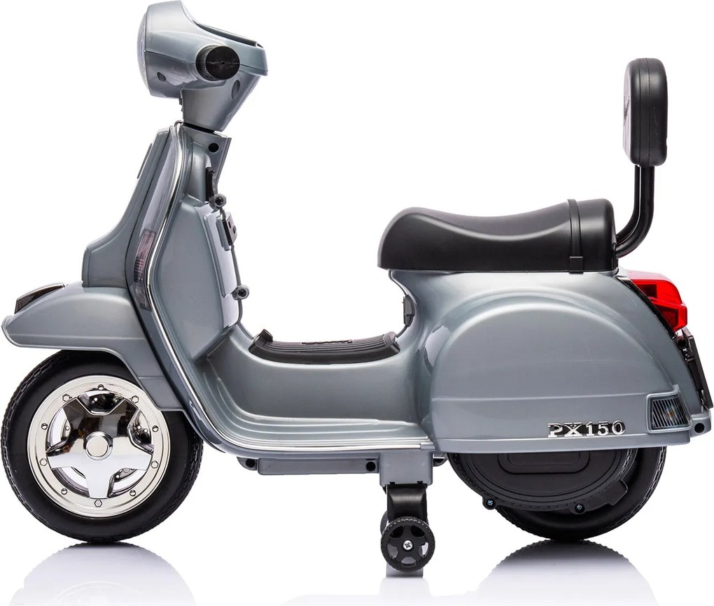 Piaggio Mini Vespa PX150 Elettrica 6V per Bambini Grigio...