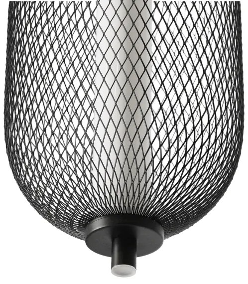 Lampada a sospensione su cavo PUMA LED/10W/230V Ø 15 cm nera