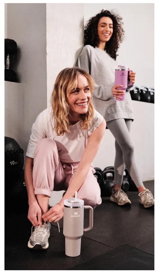 Borraccia termica grigio chiaro in acciaio inox 1,18 l Quencher H2.0 FlowState Tumbler Ash – Stanley