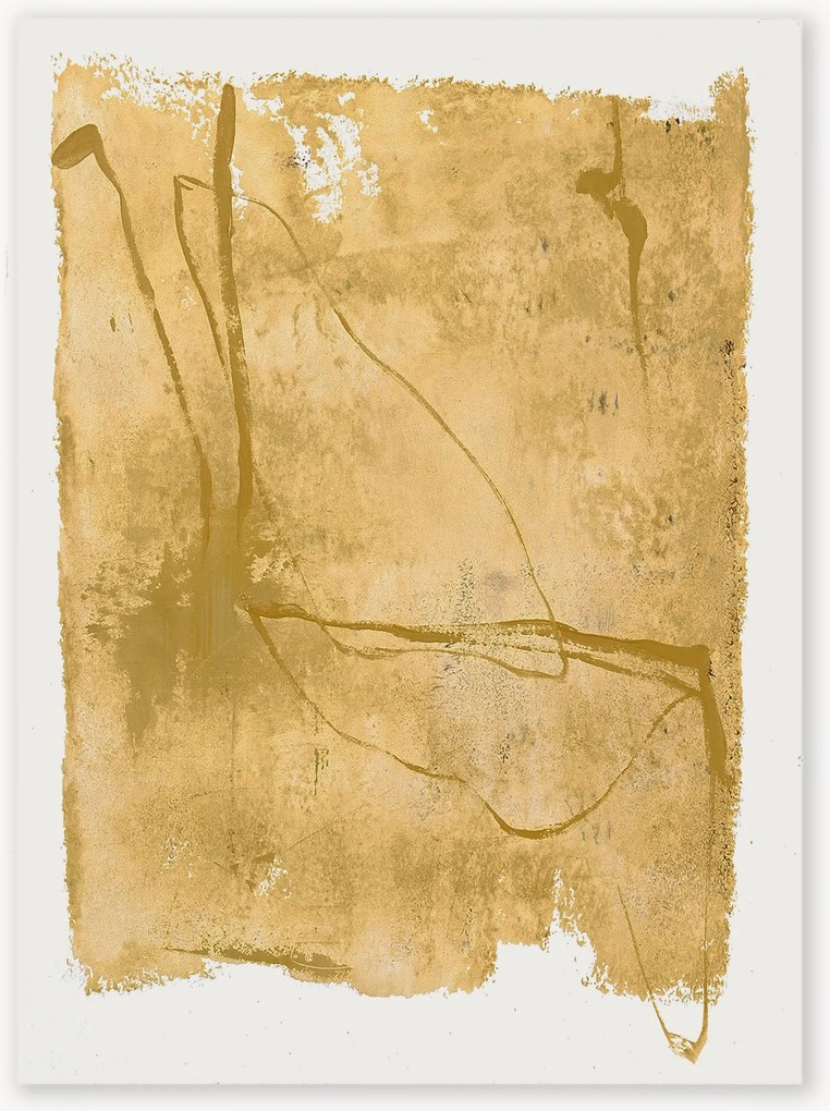 Dipinto su tela dipinto a mano Yellow Layer