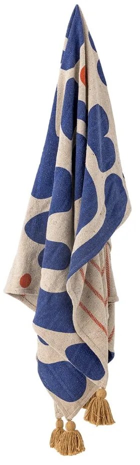 Coperta blu 130x160 cm Eviaya - Bloomingville