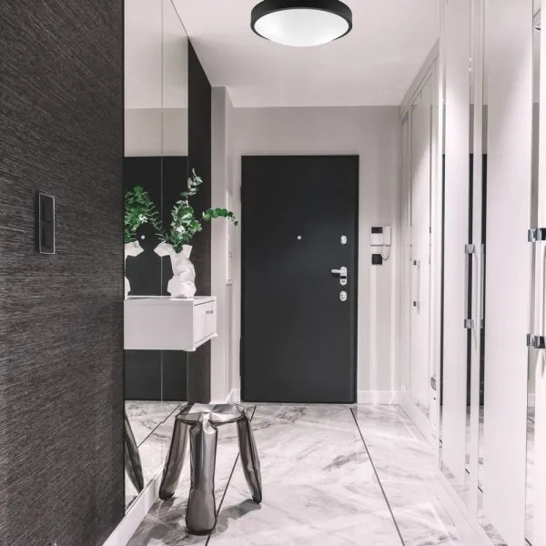 Plafoniera JONAS 2xE27/60W/230V diametro 36 cm nero