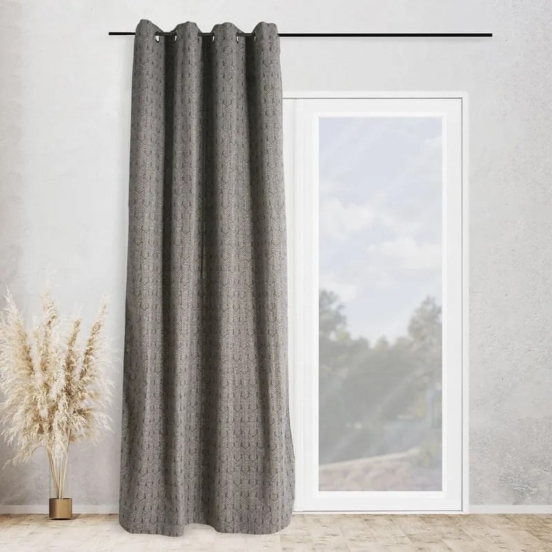 Tenda Courchevel grigio scuro, fettuccia 27x35 cm
