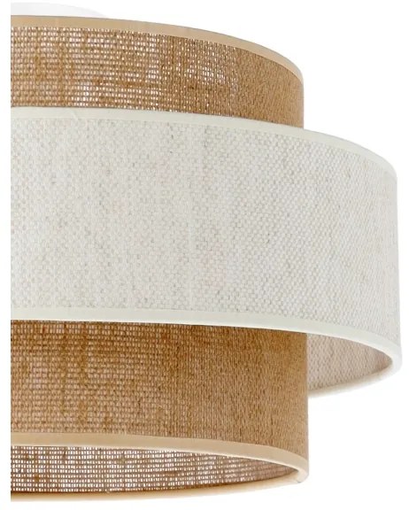 Plafoniera BOHO 1xE27/60W/230V Ø 40 cm crema/iuta