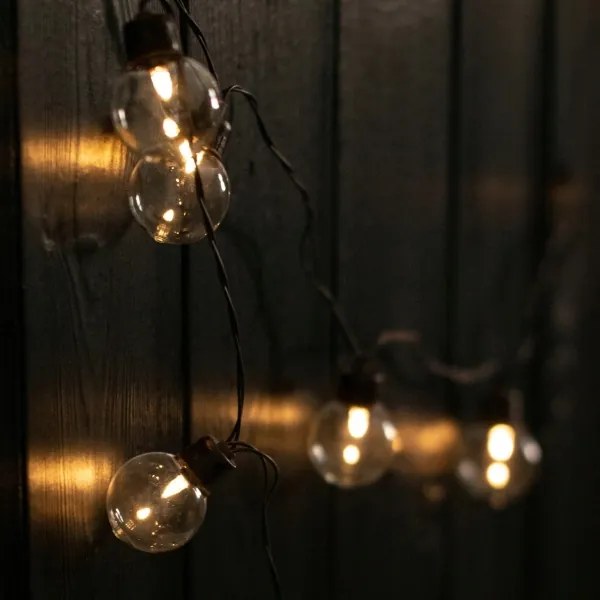 Catena luminosa decorativa solare a LED 20xLED/8 funzioni 500 mAh 7,6 m IP67 bianco caldo