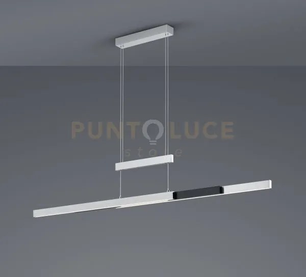 Trajan sospensione led 45w 5300lm, 2700k - 5000k alluminio e nero a...