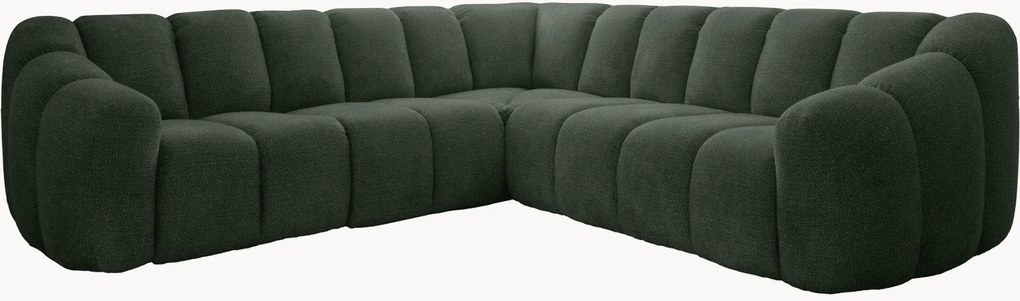 Divano angolare in ciniglia Shell