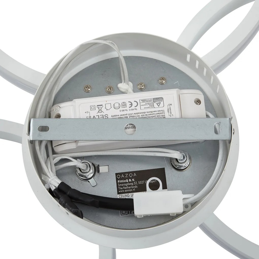 Plafoniera bianca con LED dimmerabile a 3 livelli 3 luci - Navara