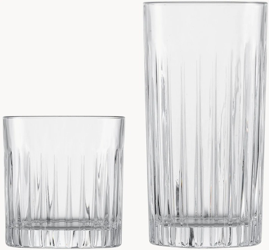 Set di 8 bicchieri da whisky e long drink in cristallo Stage