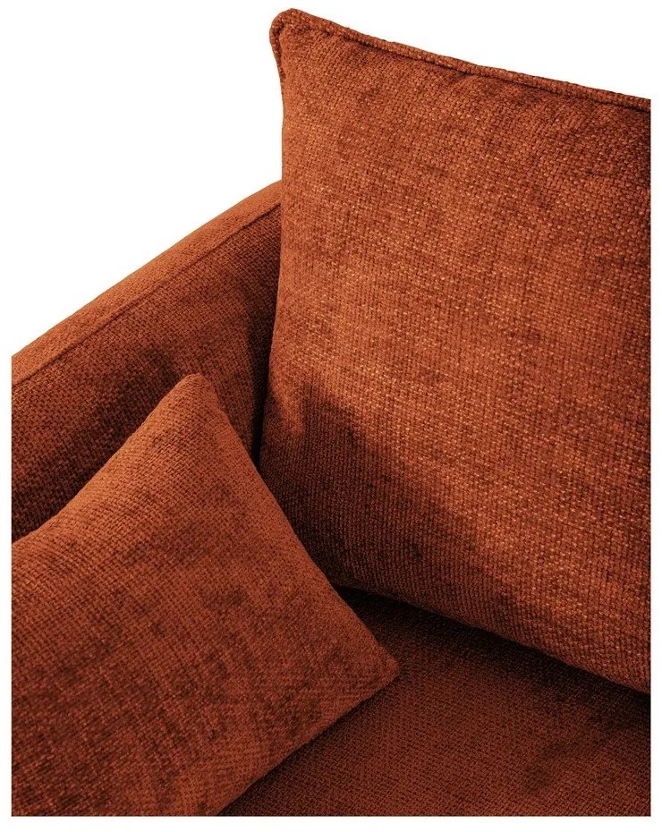 Divano angolare arancione (angolo sinistro) Matera - Cosmopolitan Design