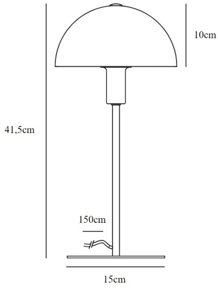 Nordlux - Lampada da tavolo ELLEN 1xE14/40W/230V oro/bianco
