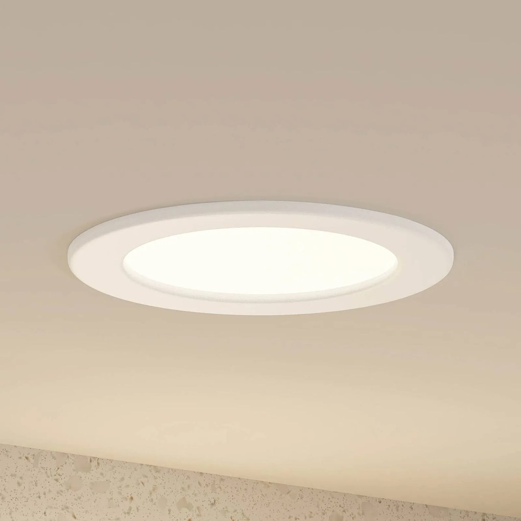 Prios Lampada a incasso a LED Cadance, bianca, 17 cm, dimmerabile