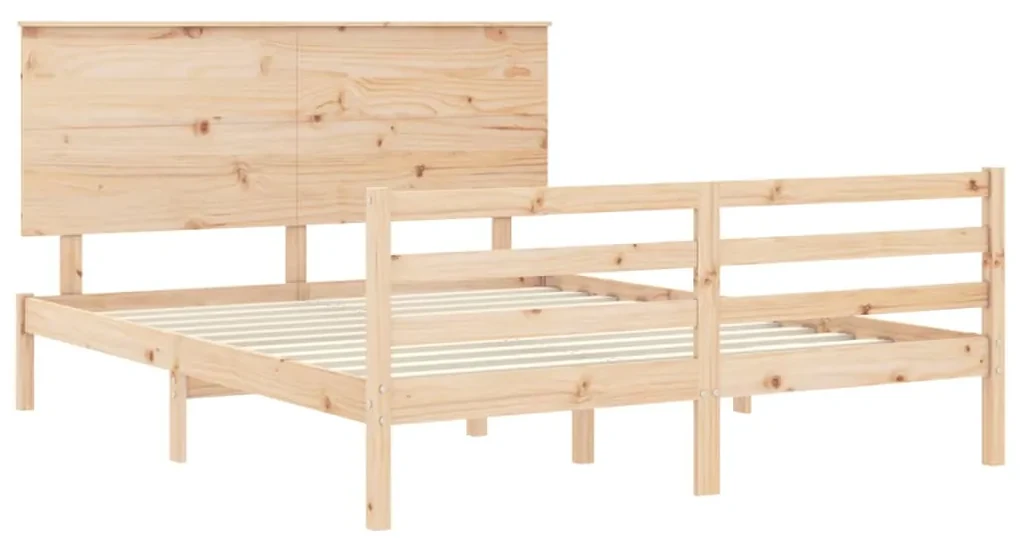 Giroletto con testiera king size in legno massello