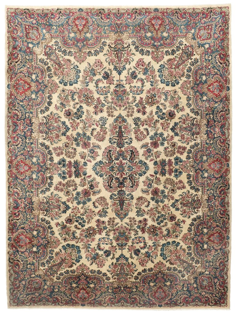 Kerman Tappeto persiano 360x280 (Iran) Annodato A Mano