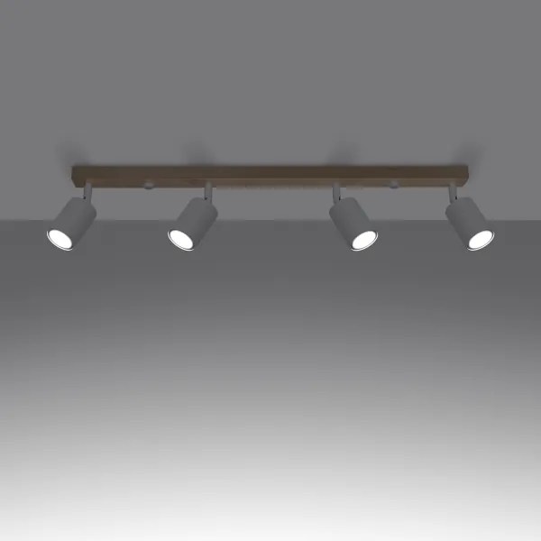 Sollux SL.1289 - Faretto VERDO 4xGU10/10W/230V bianco